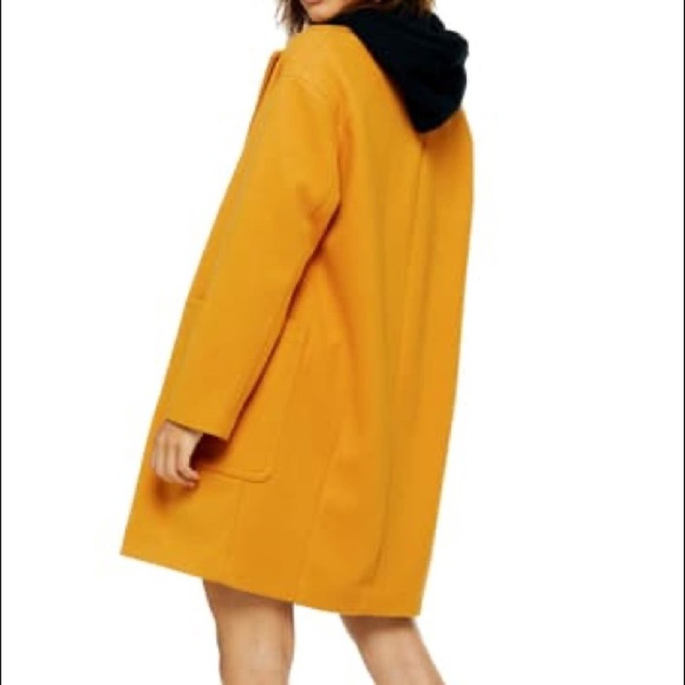 Topshop Carly Coat Yellow New Without Tags - Picture 2 of 7